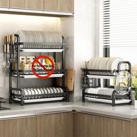 Thumbnail for Platero Escurridor De Platos Organizador De Loza 2 Niveles
