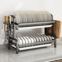 Thumbnail for Platero Escurridor De Platos Organizador De Loza 2 Niveles