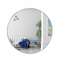 Espejo De Pared Redondo Irrompible 60cm Diametro Decorativo