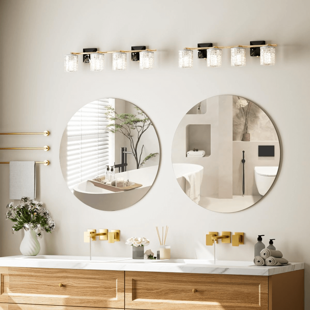 Espejo De Pared Redondo Irrompible 50cm Diametro Decorativo