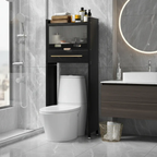 Mueble Organizador Baño Estante Metalico Moderno Premium Negro