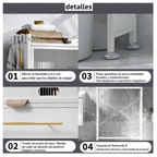 Mueble Organizador Baño Estante Metalico Moderno Premium Negro