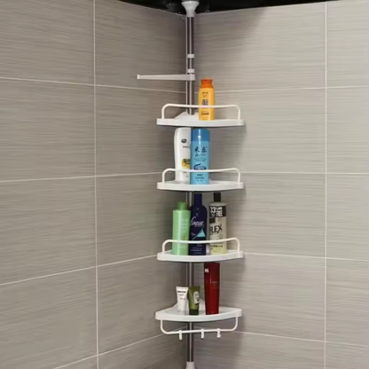 🛁Estante Esquinero Para Baño Ajustable Altura Hasta 2.60m🚿