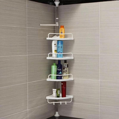 🛁Estante Esquinero Para Baño Ajustable Altura Hasta 2.60m🚿