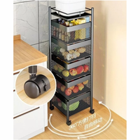 Thumbnail for Estante Para Frutas Verduras Con Ruedas 5 Niveles Sa-200