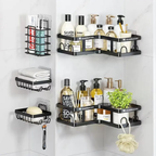 Estantes Para Baño Organizador Para La Ducha 5 Pcs Metalico