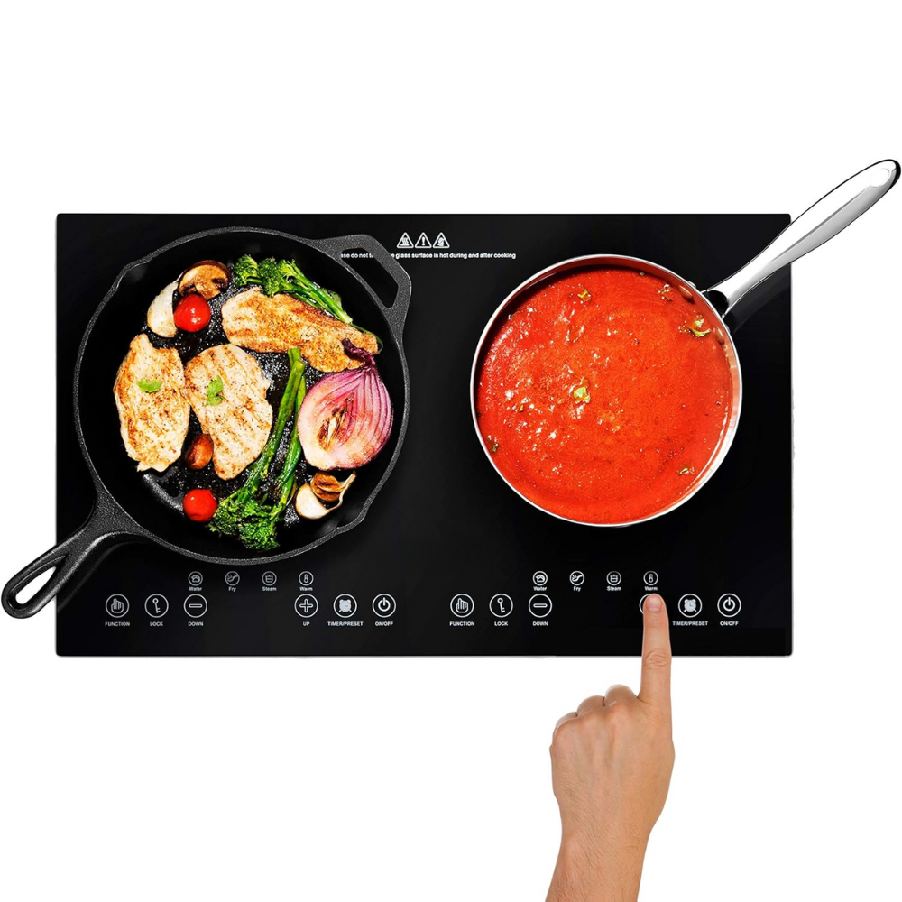 Estufa De Inducción 2000w Renahouse Germany 2 Puestos