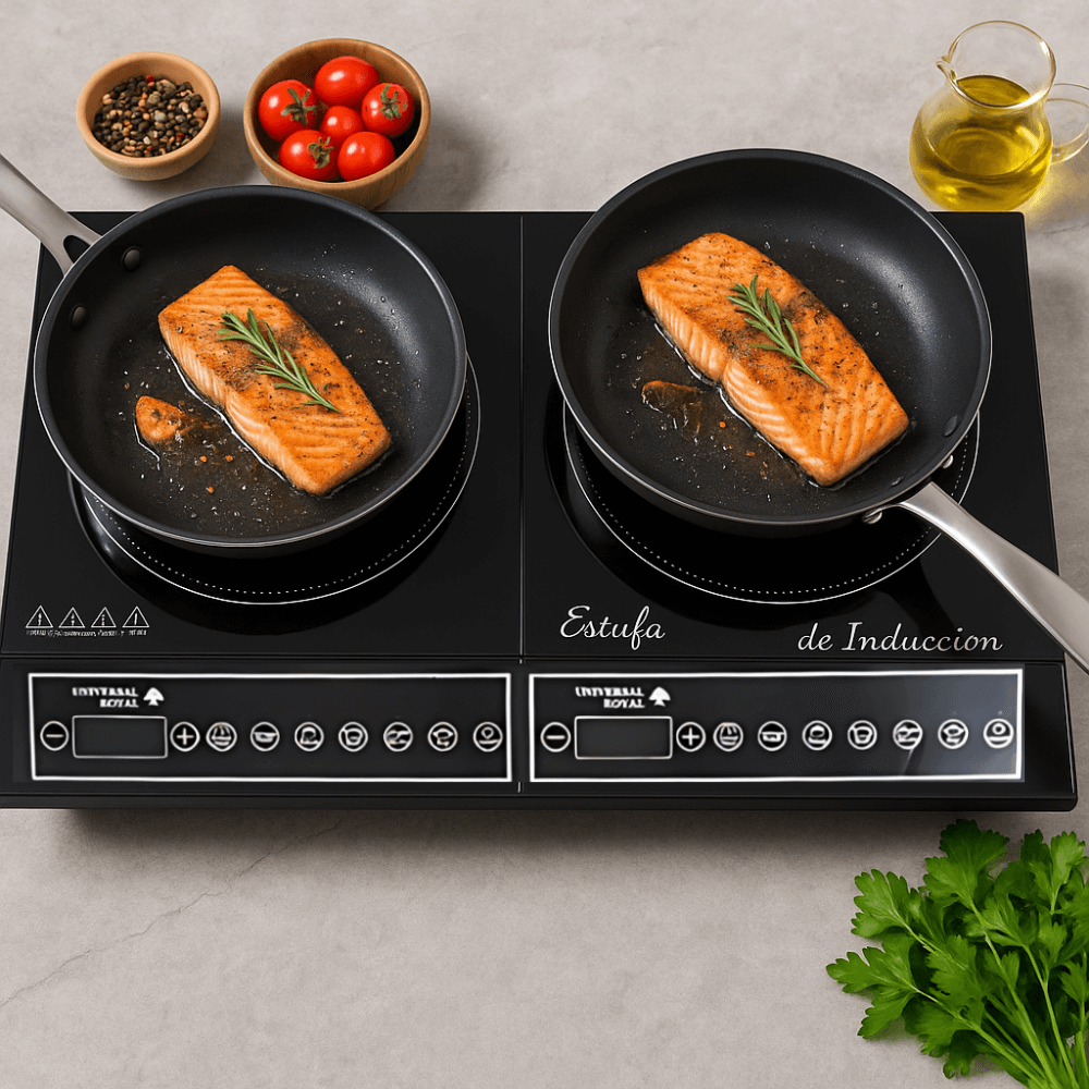🔥Estufa Inducción 110v 2 Puestos Sobre Poner Y Empotrar 800w🔥
