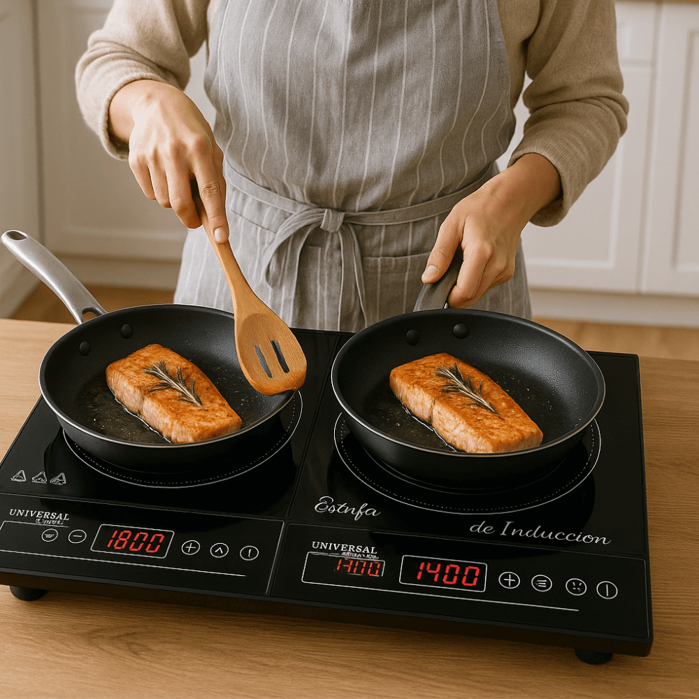 🔥Estufa Inducción 110v 2 Puestos Sobre Poner Y Empotrar 800w🔥