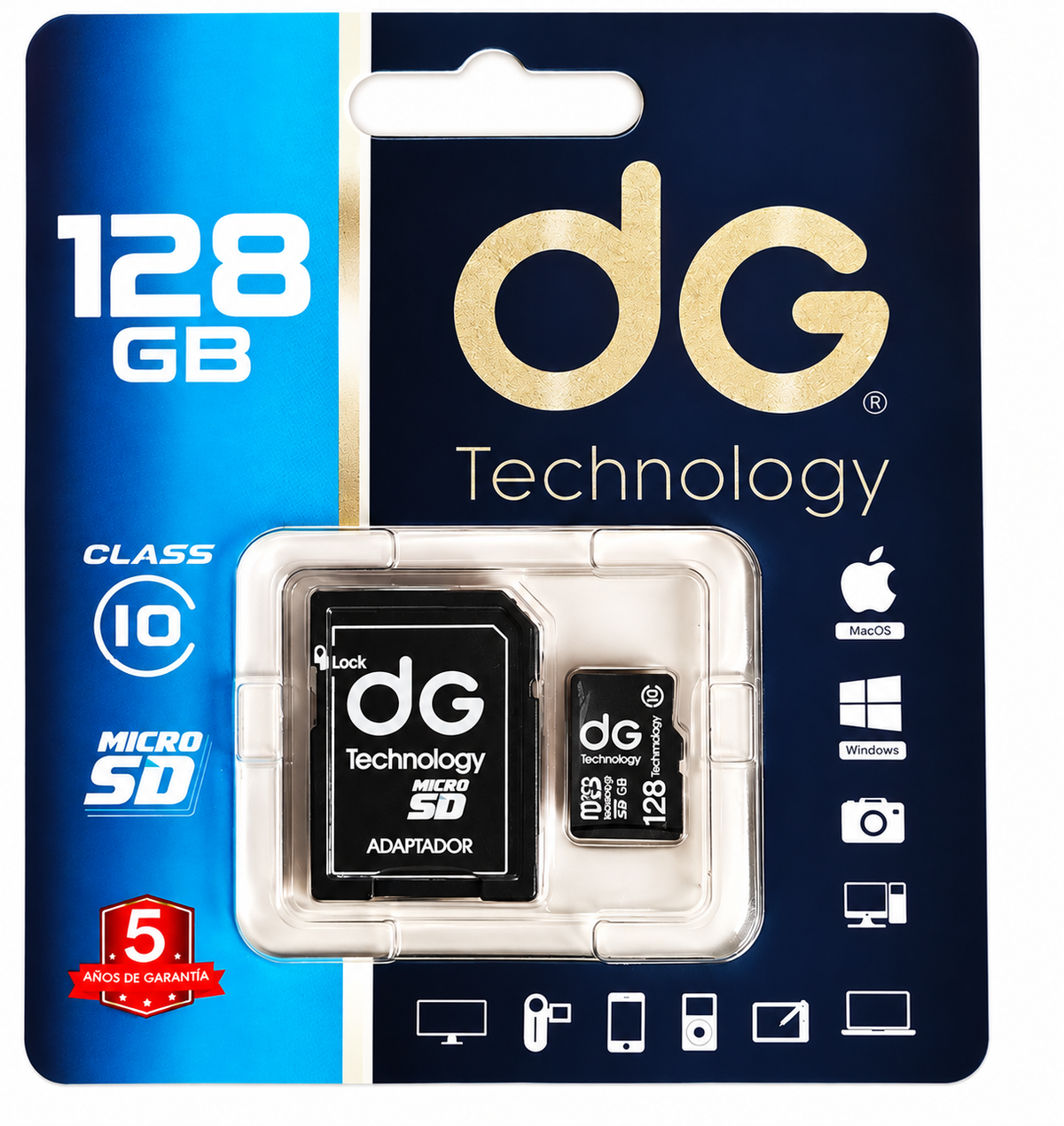 Tarjeta Memoria MicroSD 128GB Clase Adaptador Celular Cámara