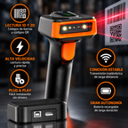 Lector Código Barras A5 QR Pantalla Bluetooth USB Inventarios 2D