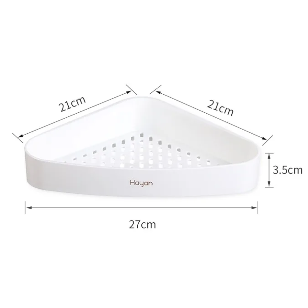 🛁Estante De Esquina Triangular Organizador De Baño Con Gancho🧼