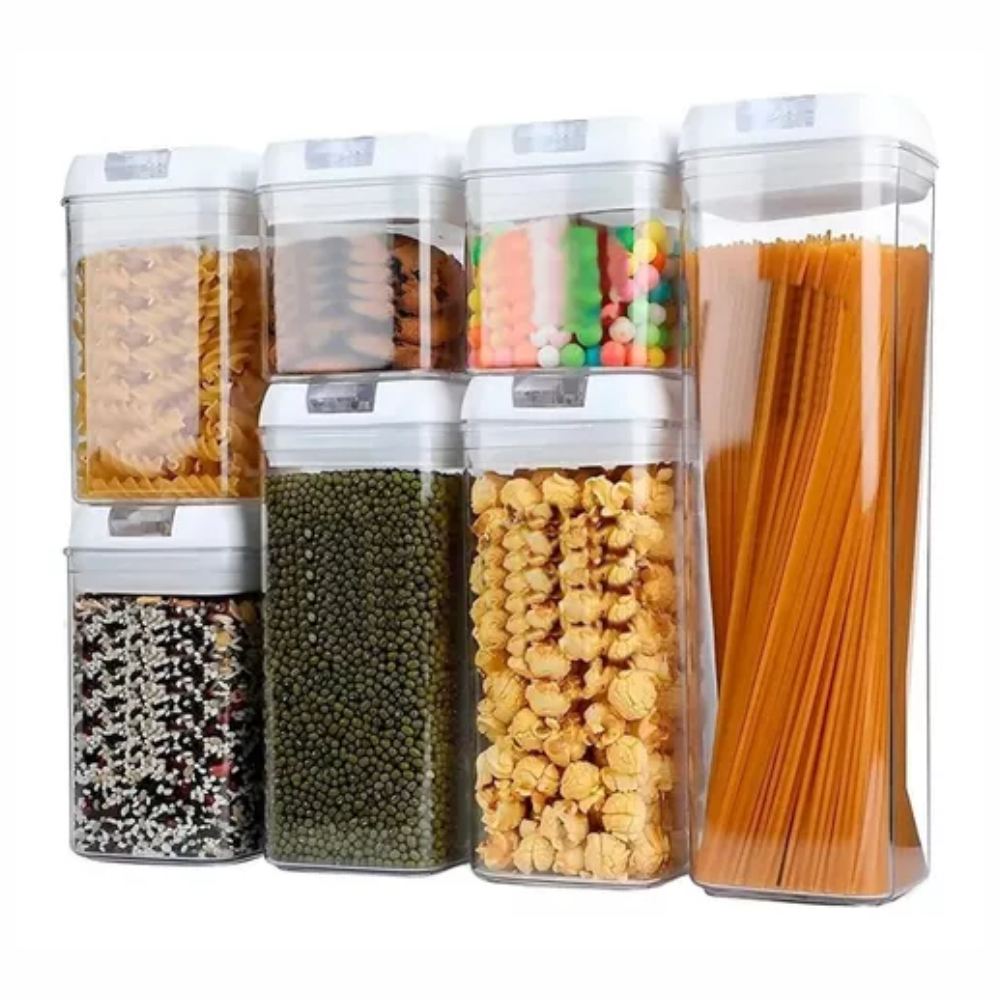 Organizador Frasco Hermetico Cocina Material Premium X7