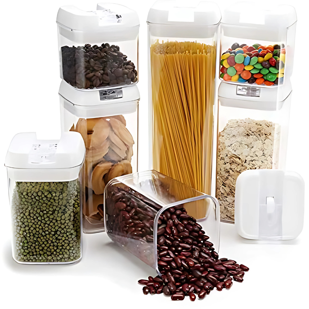 Organizador Frasco Hermetico Cocina Material Premium X7