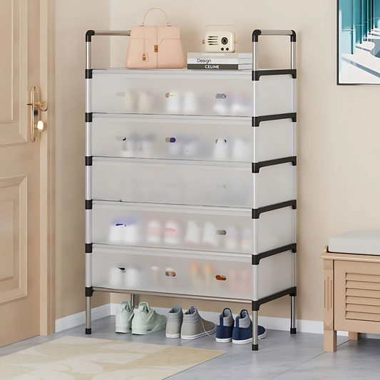 Estante Zapatero Organizador 6 Niveles Doble Color Rack