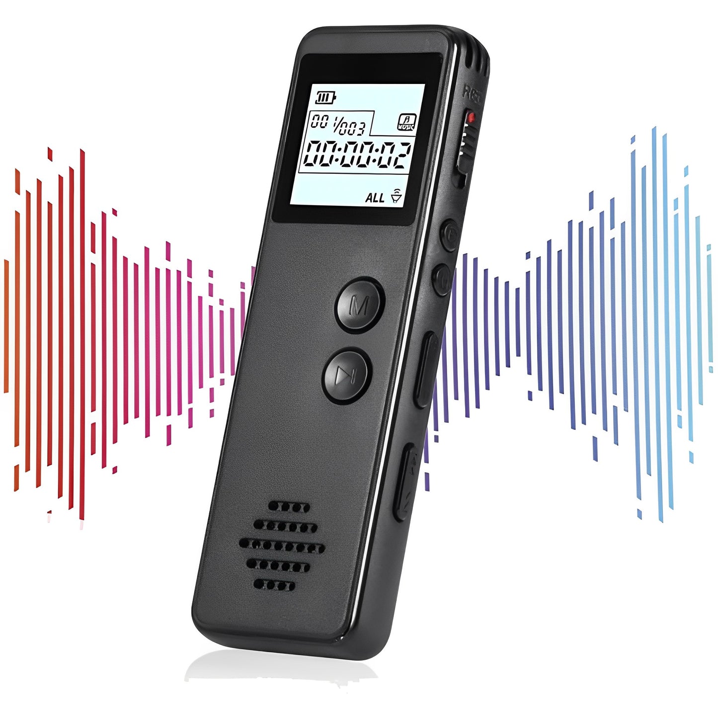 Grabadora De Voz Periodista Digital + Micro Sd 32gb Pantalla