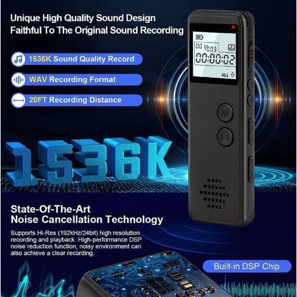 Grabadora De Voz Periodista Digital + Micro Sd 32gb Pantalla