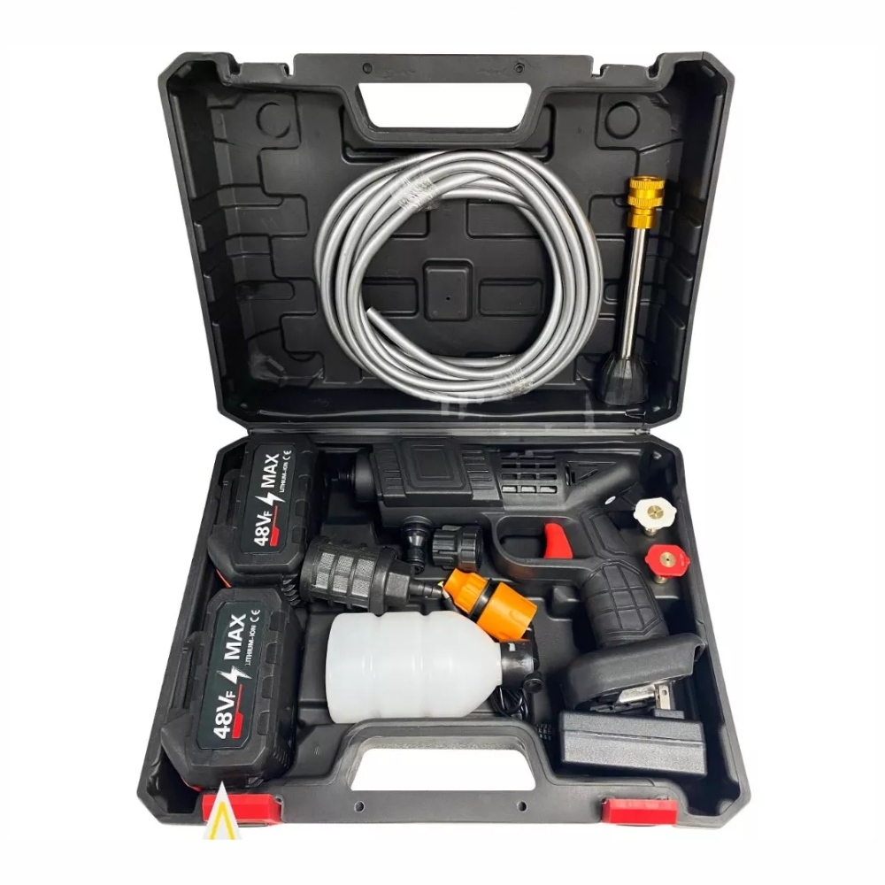 Hidro lavadora Inalámbrica Portátil Recargable 48v 2 Baterías