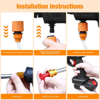 Hidro lavadora Inalámbrica Portátil Recargable 48v 2 Baterías