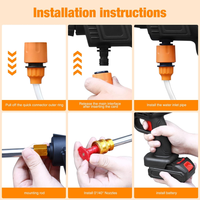 Thumbnail for Hidro lavadora Inalámbrica Portátil Recargable 48v 2 Baterías