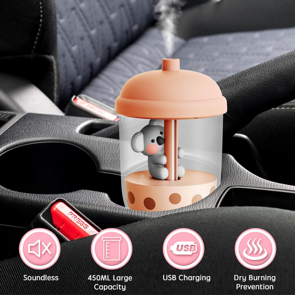 Difusor De Aromas Humidificador Koala Milk Tea