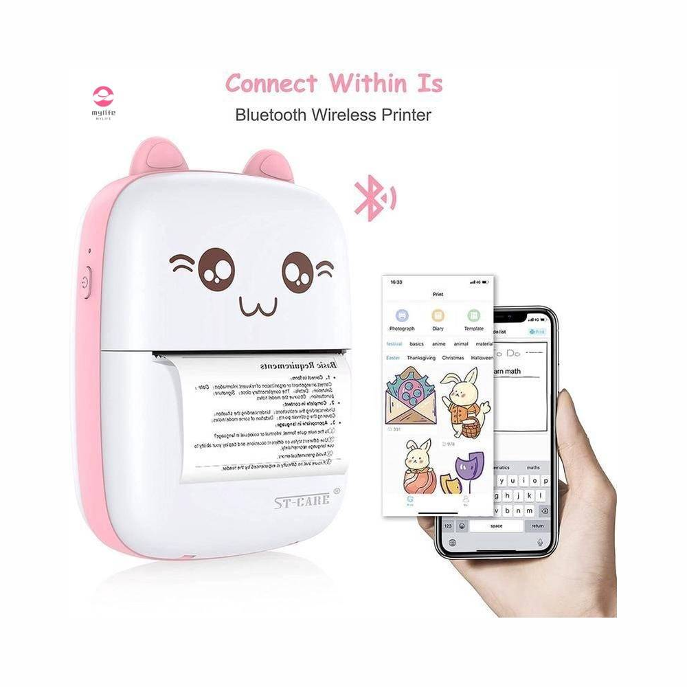 Impresora Para Celular Térmica Portátil Bluetooth 1 Rollo