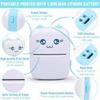 Impresora Para Celular Térmica Portátil Bluetooth 1 Rollo