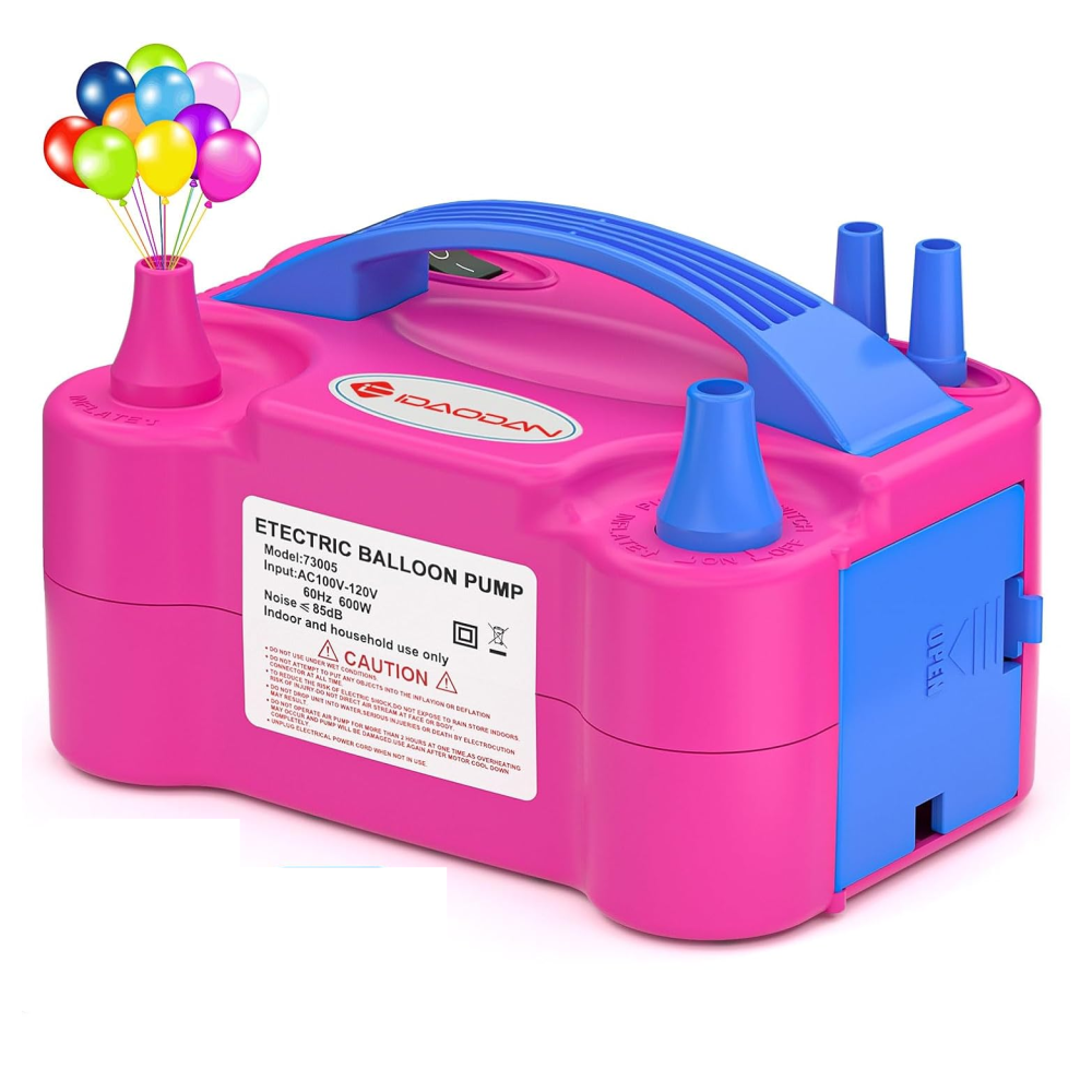 Inflador Bomba compresor Eléctrica De Globos  decoración fiestas Doble Boquilla 110v