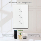 Interruptor Triple Wifi Inteligente Alexa Google Home Wifi