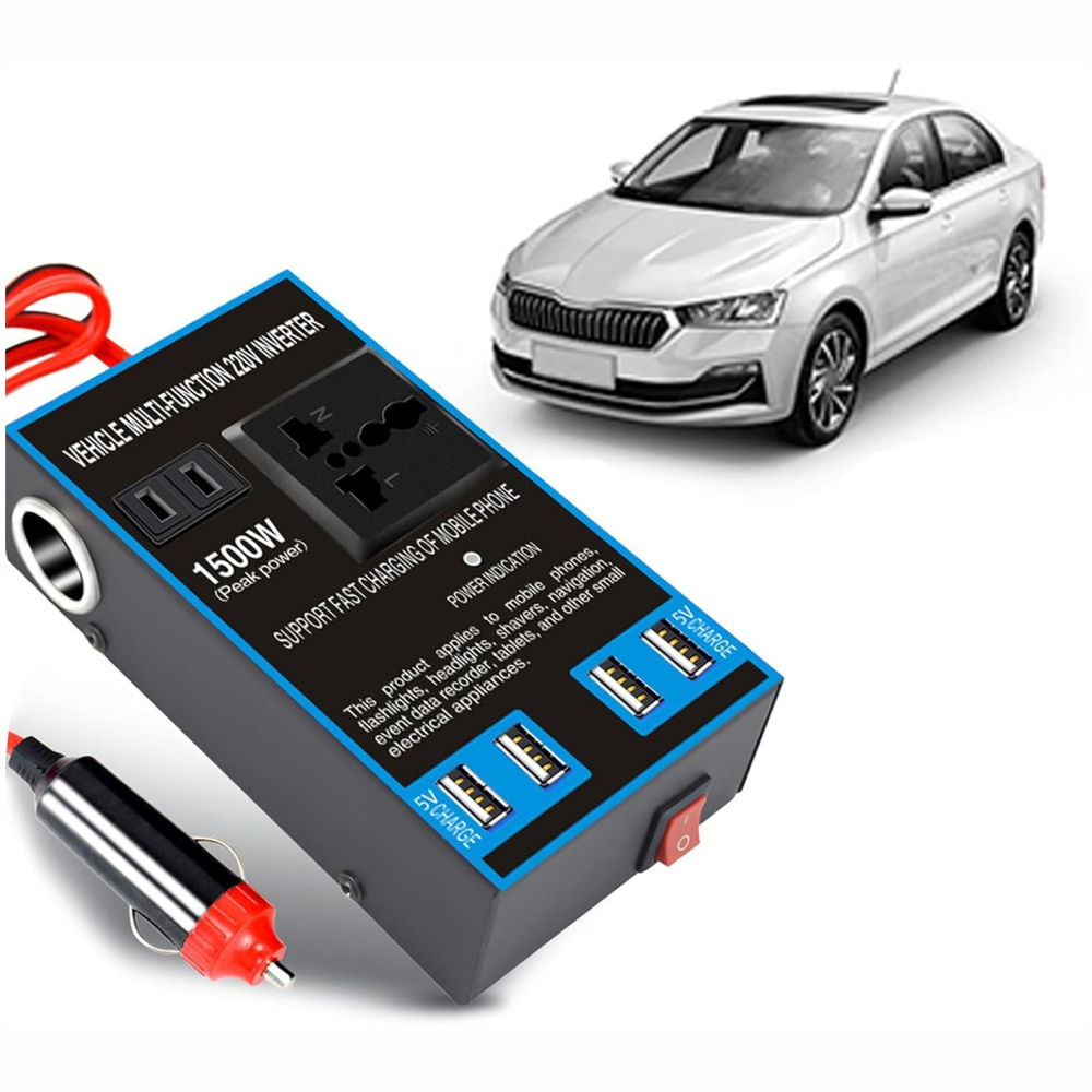 Inversor Convertidor De Corriente 1500w 12v 24v A 220v