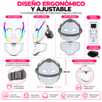 Mascarilla Fototerapia Hyiear 192 LED Siete Colores Cara Cuello