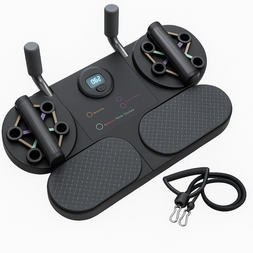 🏋️Plataforma de Ejercicio 5 en 1 con Stepper, Bandas y Push Up💥