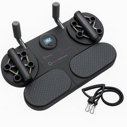 🏋️Plataforma de Ejercicio 5 en 1 con Stepper, Bandas y Push Up💥