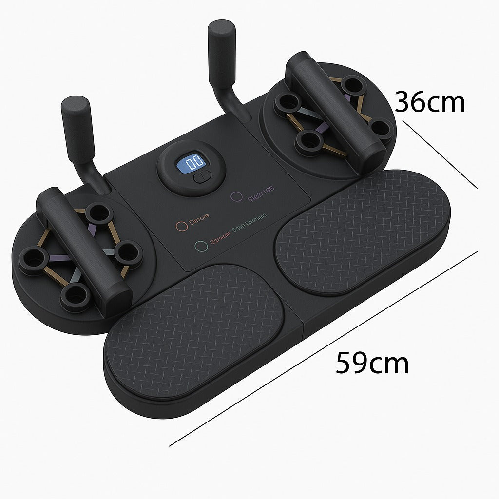 🏋️Plataforma de Ejercicio 5 en 1 con Stepper, Bandas y Push Up💥