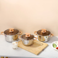 Thumbnail for Bateria De Cocina Ollas En Acero Quirurgico Duo Le Bao 6pcs