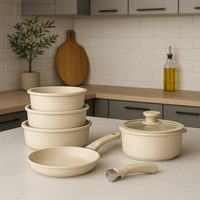 Thumbnail for 🥇Bateria Ollas Marmol Antiadherente Mango Desmontable 11 Pcs🔥