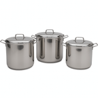 🍲Juego De Ollas Bateria Cocina Olla Sopera Grandes 6pcs Acero🥘