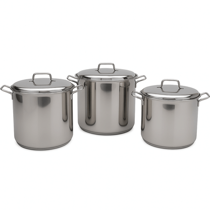 🍲Juego De Ollas Bateria Cocina Olla Sopera Grandes 6pcs Acero🥘