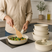 Thumbnail for 🥇Bateria Ollas Marmol Antiadherente Mango Desmontable 11 Pcs🔥