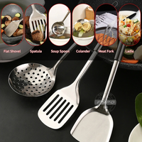 Thumbnail for Juego De Utencilios De Cocina En Acero Inoxidable 6 Pcs Base