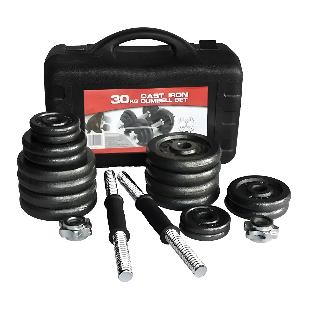 Kit Mancuernas Pesas 30 Kg Juego De Mancuernas 60 Libras