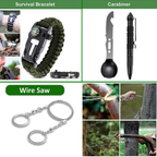 🏕️🛠️Kit De Supervivencia Sos Caja Herramientas Multiusos Camping🌲