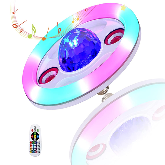 🔊Lampara Rgb Musical Bluetooth Doble Parlante 36w💡