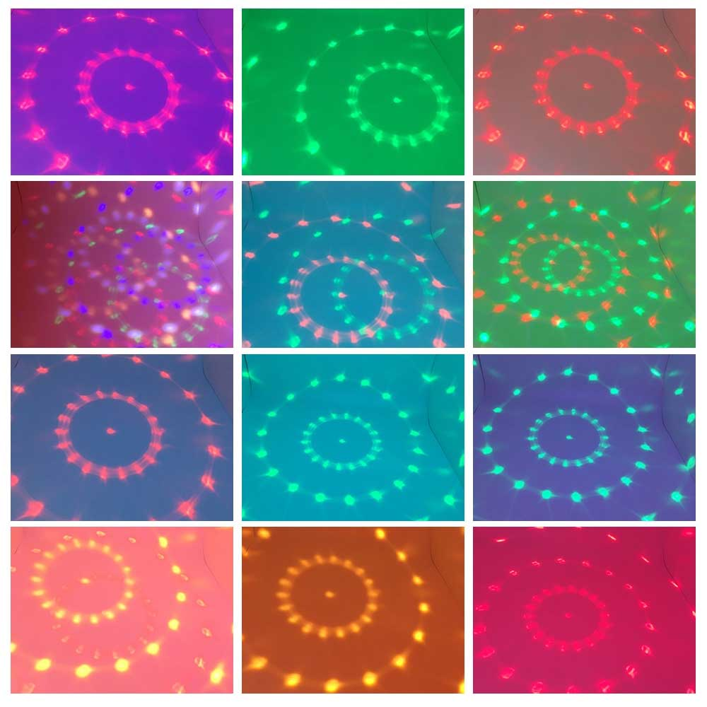 🔊Lampara Rgb Musical Bluetooth Doble Parlante 36w💡