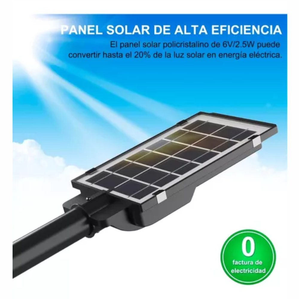 Panel Reflector Solar 300w Con Sensor De Movimiento Cl115