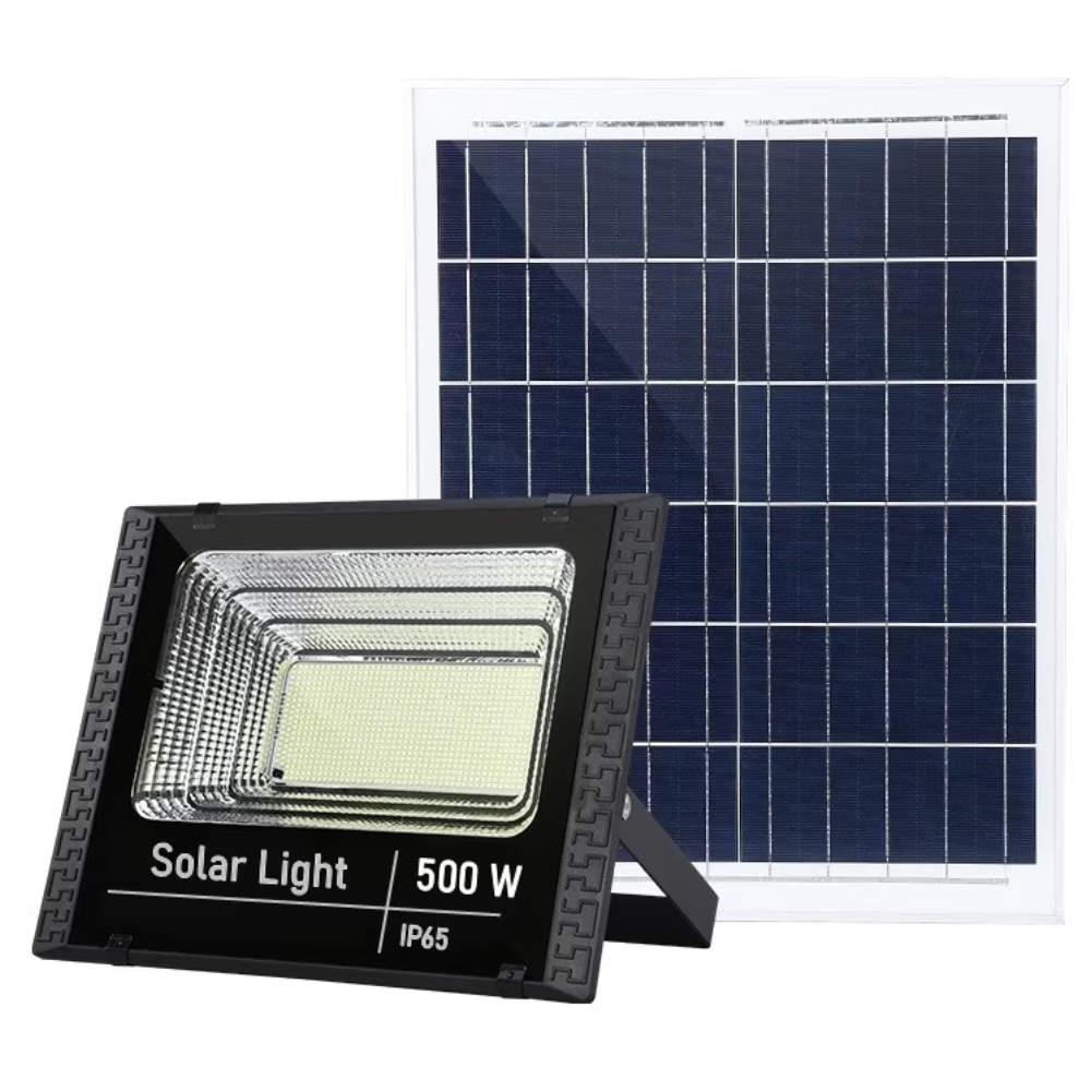 Lampara Solar Reflector Exteriores De 500w Control Remoto