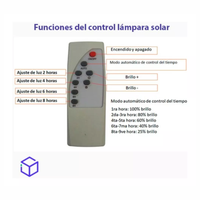 Thumbnail for Lampara Solar Led Con Control Remoto 100w Impermeable Cl750s