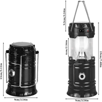 Thumbnail for Lampara Solar Recargable Portátil Linterna Para Acampar 6led