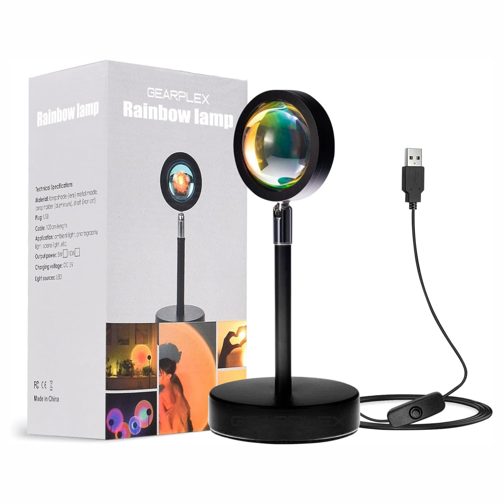 🌅🎉Lampara Sunset Rgb Efecto Atardecer Decoracion Videos Tiktok🌈✨