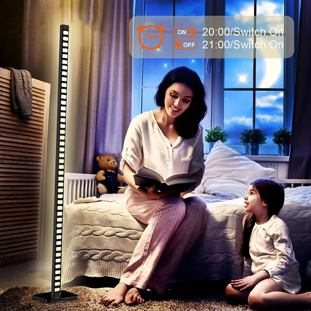 💡🌈Lampara De Pie Rgb Luces Ritmicas 1.20cm Alto App Smart Life🎶✨